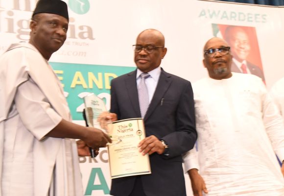 WIKE WINS THISNIGERIA NEWSPAPER INFRASTRUCTURE AND LEADERSHIP AWARD