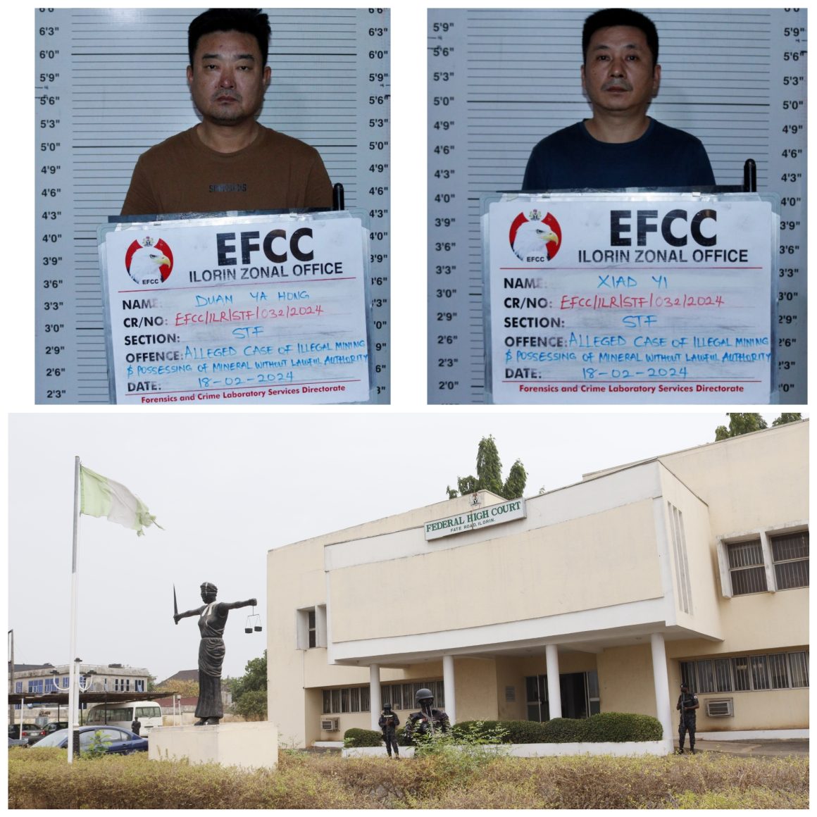 EFCC Arraigns Two Chinese,  Company for Alleged Illegal Mining in Ilorin