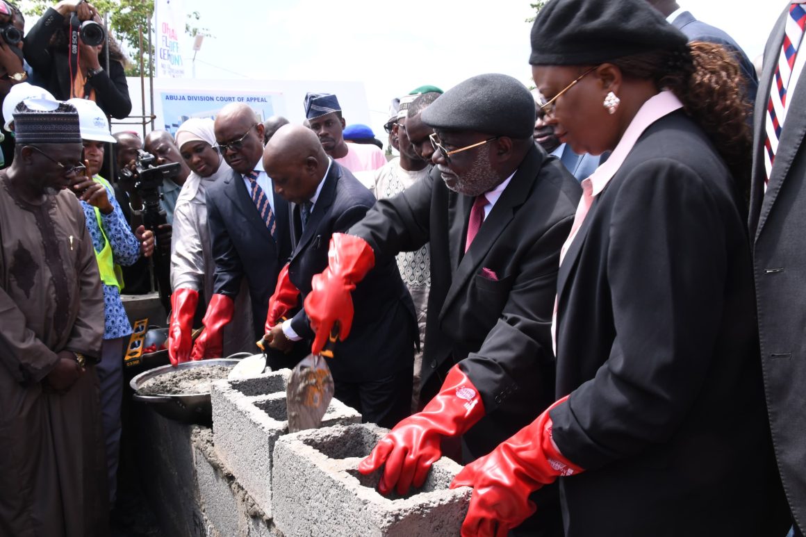 CHIEF JUSTICE OF NIGERIA PERFORMS GROUNDBREAKING FOR COURT OF APPEAL  COMPLEX, ABUJA DIVISION 