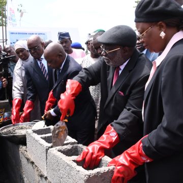 CHIEF JUSTICE OF NIGERIA PERFORMS GROUNDBREAKING FOR COURT OF APPEAL  COMPLEX, ABUJA DIVISION 