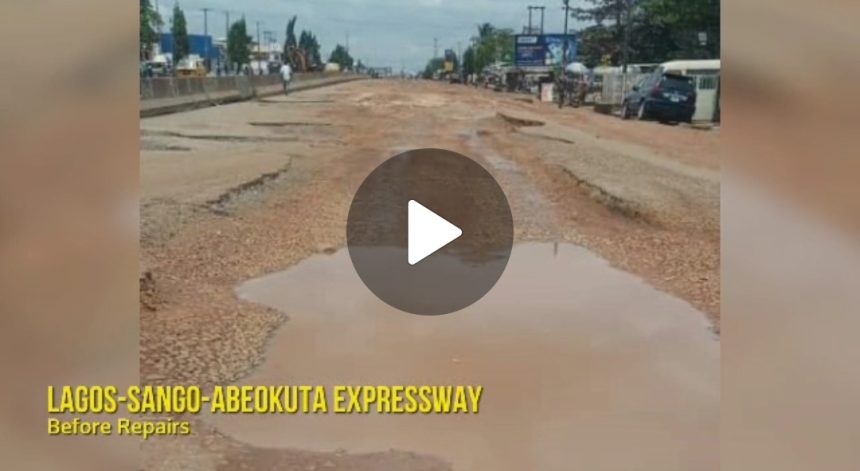 FG begins repairs on Lagos-Sango-AbeokutaExpressway