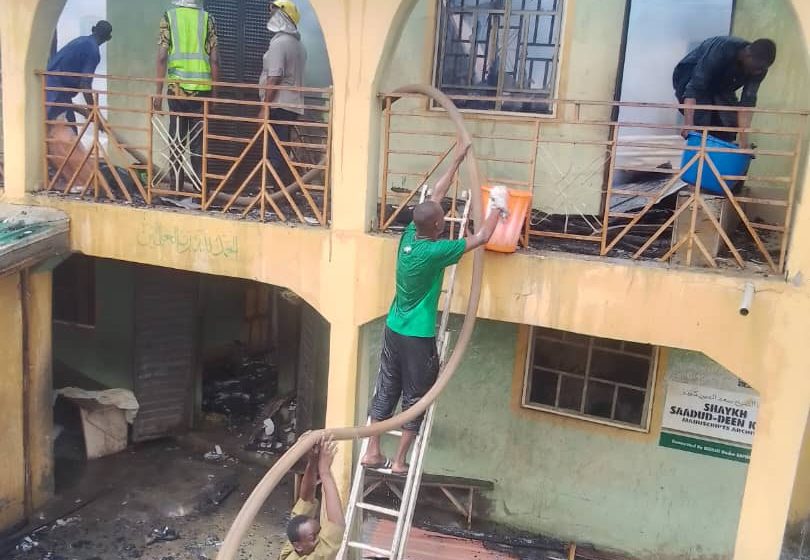 Gas Cooker Sparks Fire in Ilorin, Destroys Seven Rooms in Storey Building