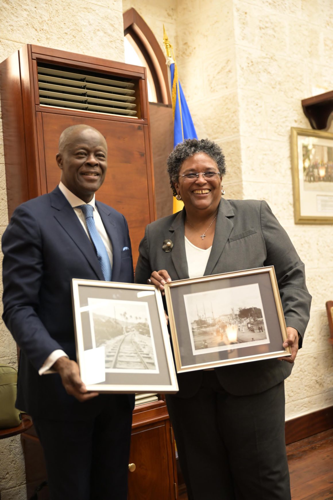 WALE EDUN MEETS BARBADOS PM MIA MOTTLEY TO STRENGTHEN AFRICA-CARIBBEAN TIES